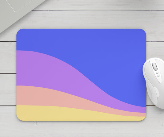 Feblilac Blue Purple Mountain Mouse Pad