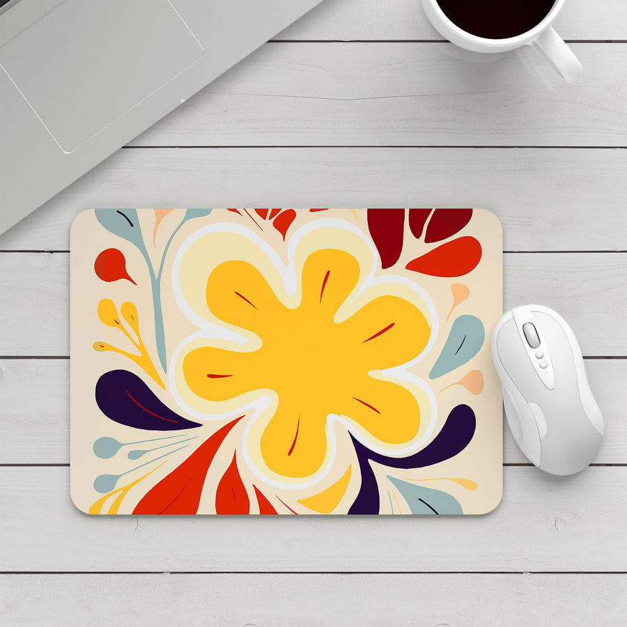Feblilac Blooming Flower Mouse Pad