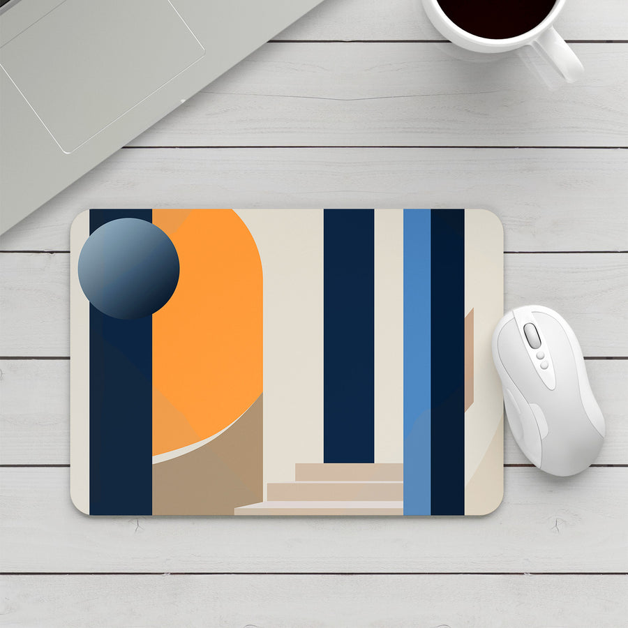 Feblilac Modern Simple Staircase Mouse Pad