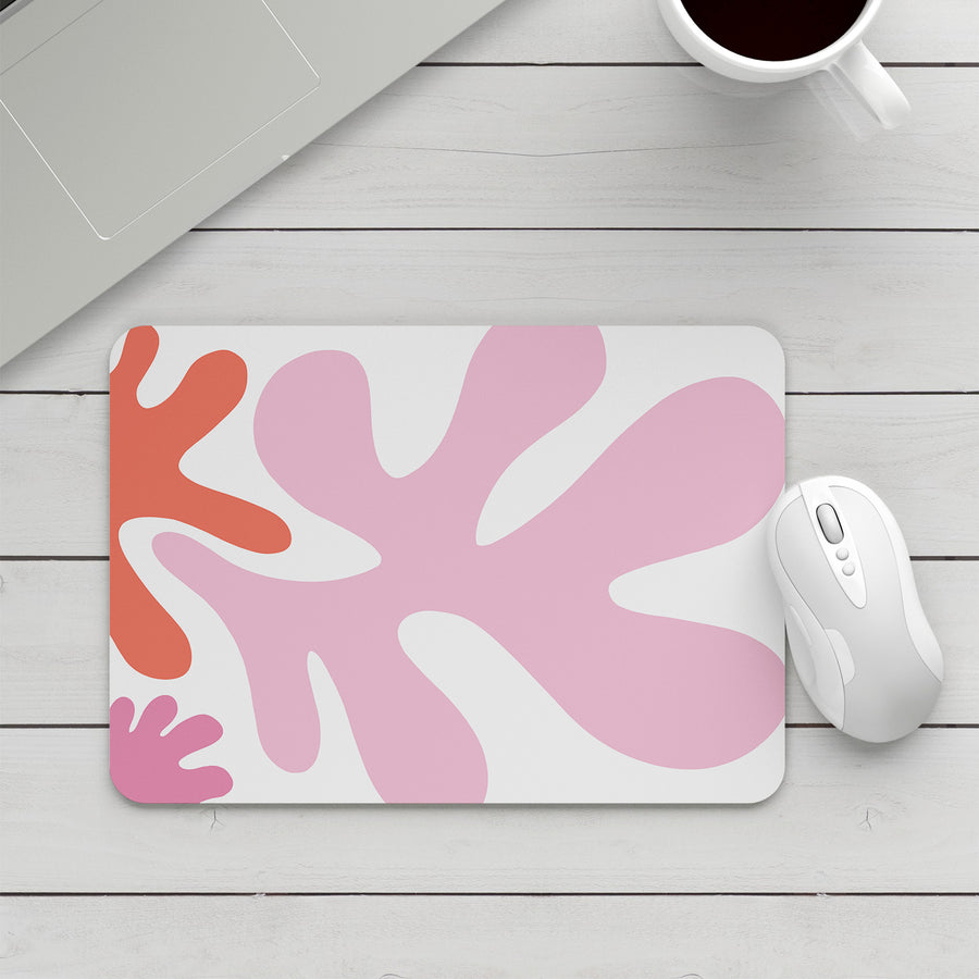 Feblilac Abstract Coral Mouse Pad
