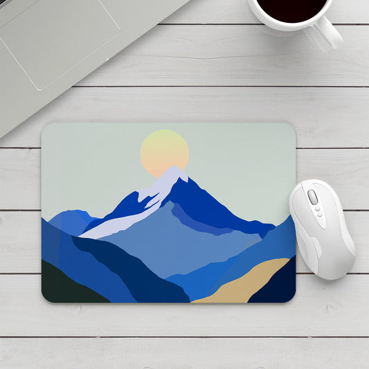 Feblilac the Snow Mountain of Sunrise Mouse Pad