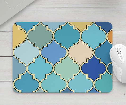 Feblilac Colorful Moroccan Pattern Mouse Pad