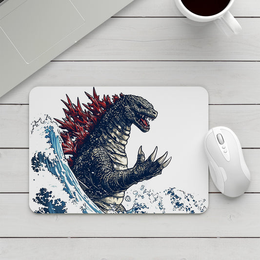 Feblilac Japanese Wave Monster Mouse Pad