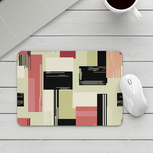 Feblilac Colorful Abstract Blocks Mouse Pad