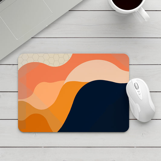 Feblilac Six-Color Wave Mountain Mouse Pad