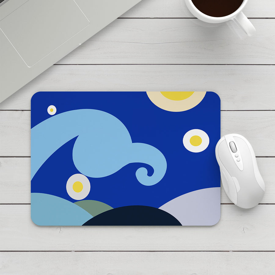 Feblilac Simple Strokes of Starry Sky Mouse Pad