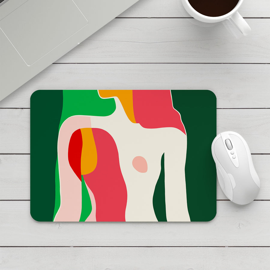 Feblilac Modern Abstract Woman Mouse Pad