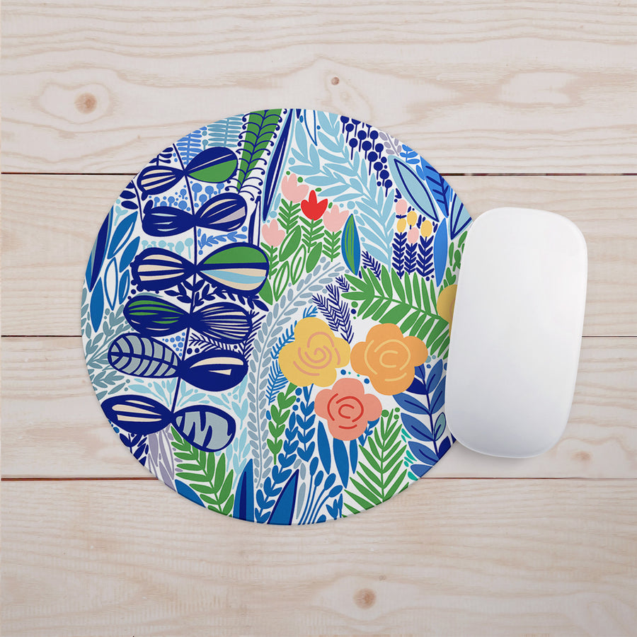 Feblilac Tropical Leaves Mouse Pad - view 2