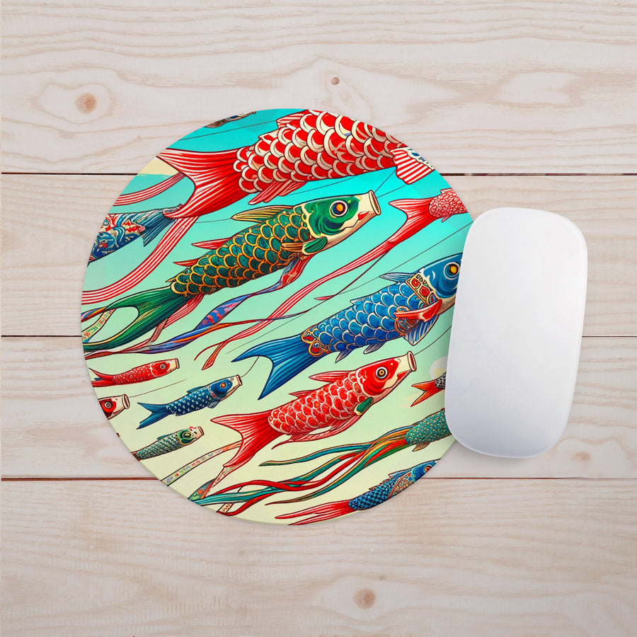 Feblilac Flying Koi Complex Version Mouse Pad - view 2