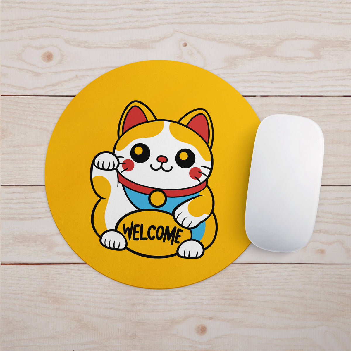 Feblilac Lucky Cat Welcome Mouse Pad - view 2