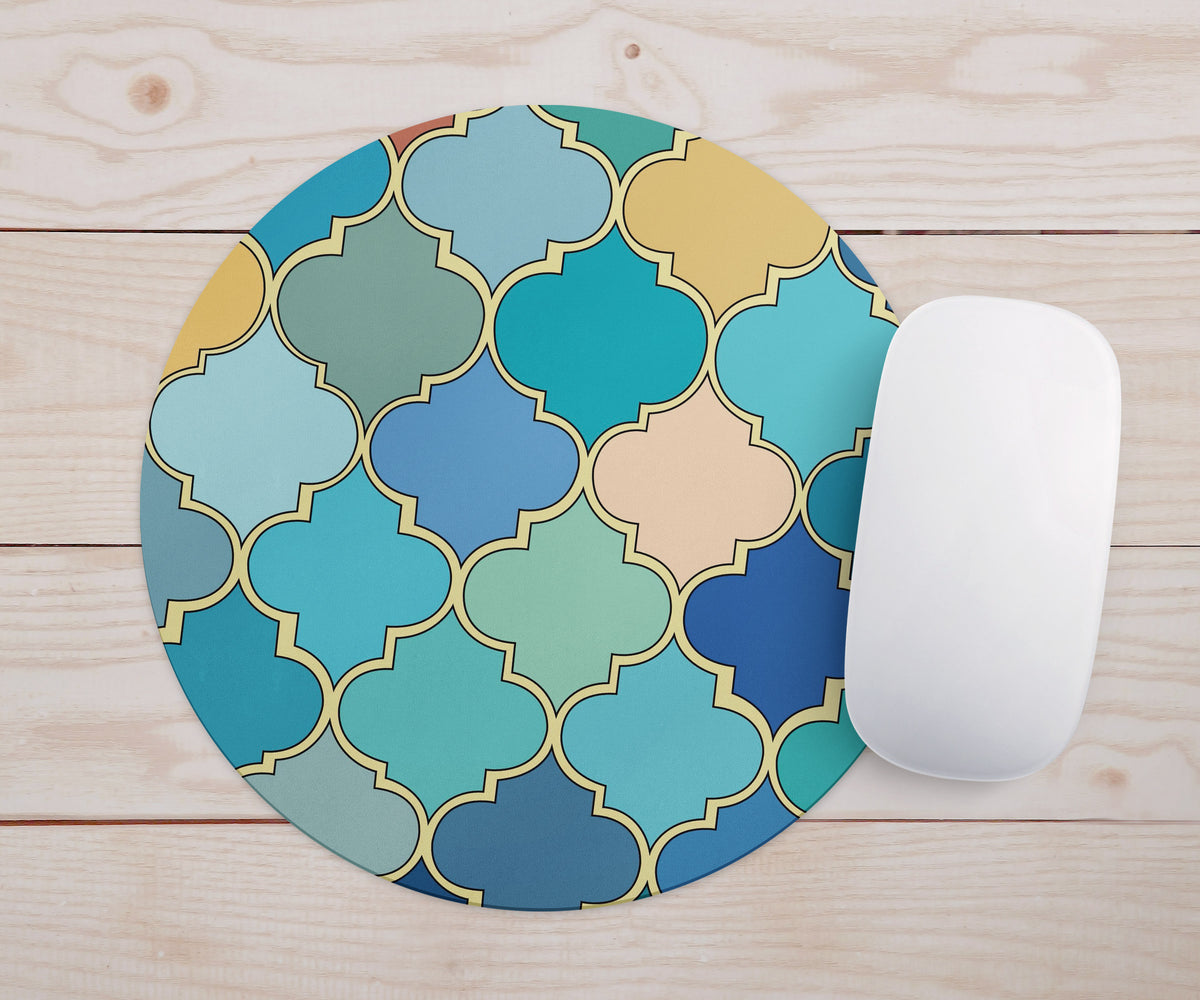 Feblilac Colorful Moroccan Pattern Mouse Pad - view 2