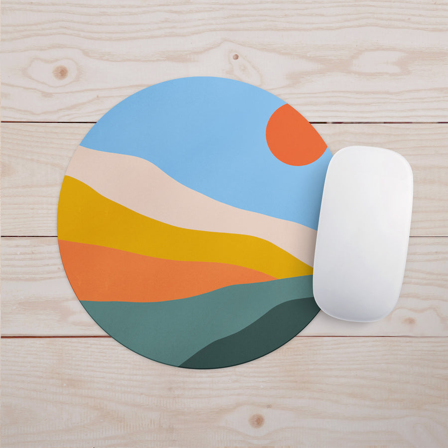 Feblilac Colorful Mountains Sunrise Mouse Pad - view 2