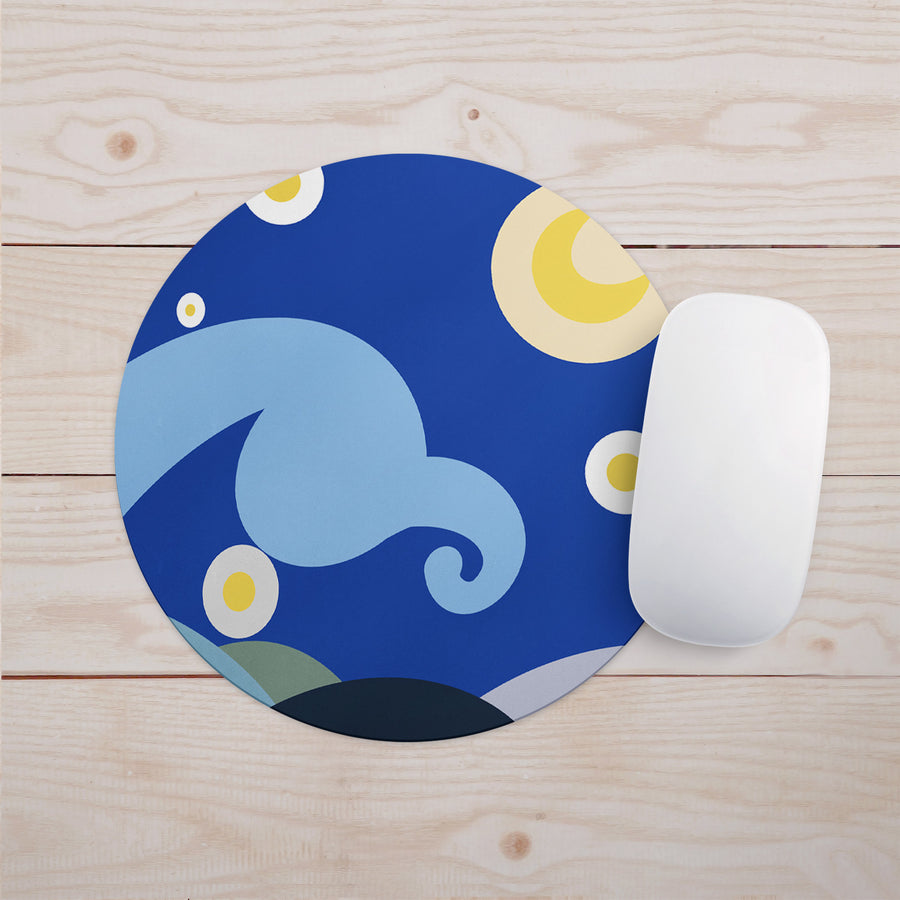 Feblilac Simple Strokes of Starry Sky Mouse Pad - view 2