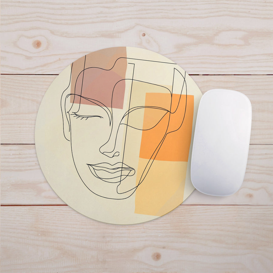 Feblilac Woman Lines Mouse Pad - view 2