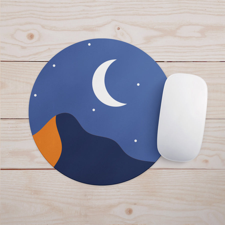Feblilac Stars Moon and Mountains Mouse Pad - view 2