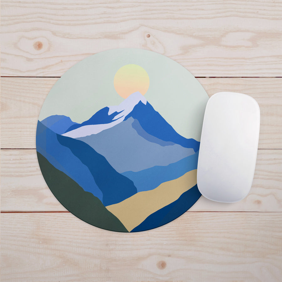 Feblilac the Snow Mountain of Sunrise Mouse Pad - view 2