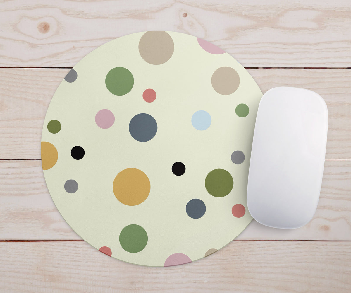 Feblilac Colorful Polka Dots Mouse Pad - view 2