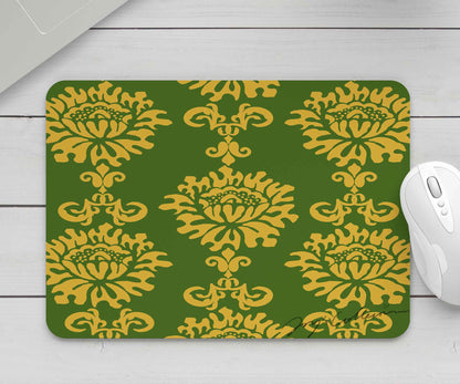 Feblilac Baroque Style One Big Flower Mouse Pad