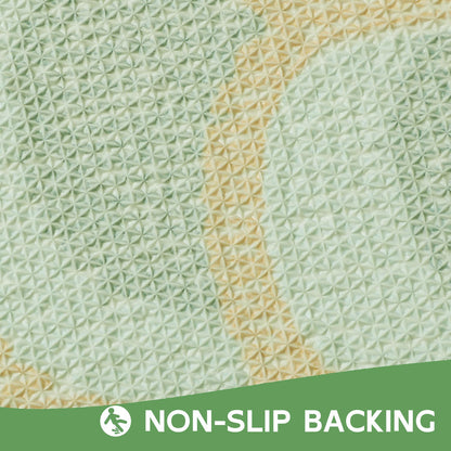 Feblilac Green Koinobori Carp Flag Tufted Bath Mat