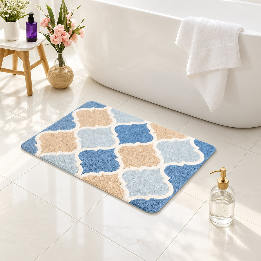 Moroccan Tiles Tufted Bath Mat