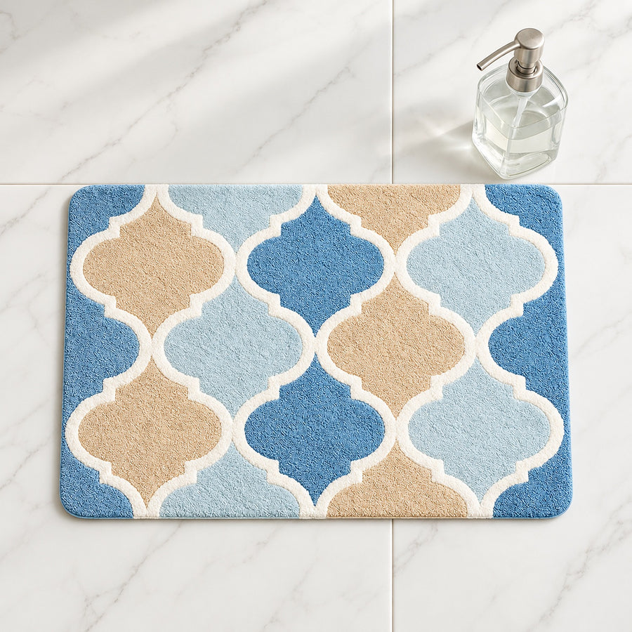 Moroccan Tiles Tufted Bath Mat