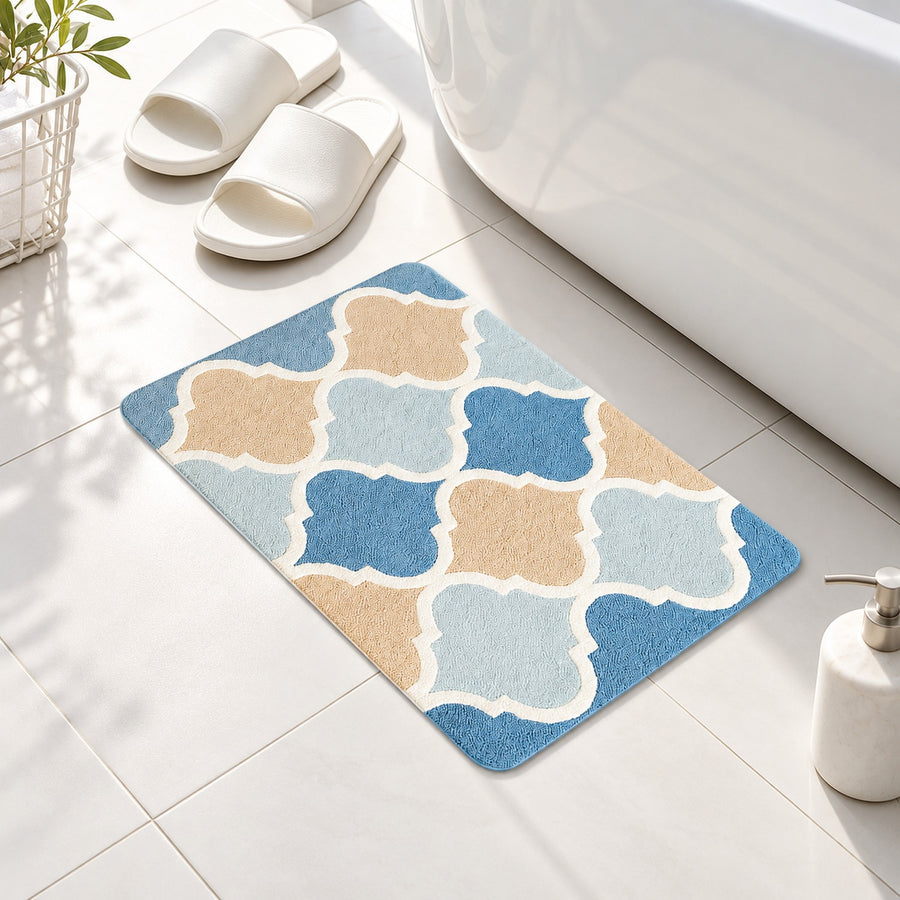 Moroccan Tiles Tufted Bath Mat