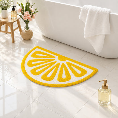 Lemon Slice Tufted Bath Mat