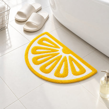 Lemon Slice Tufted Bath Mat