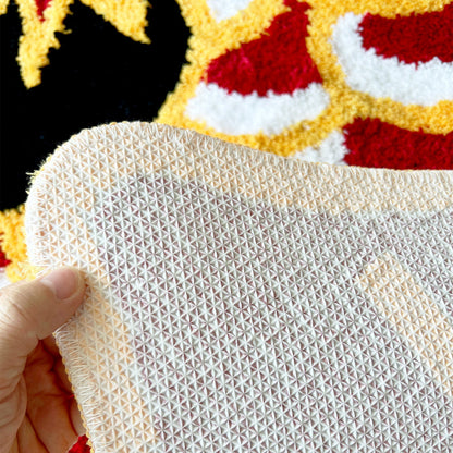 Feblilac Big Red Carp Tufted Bath Mat