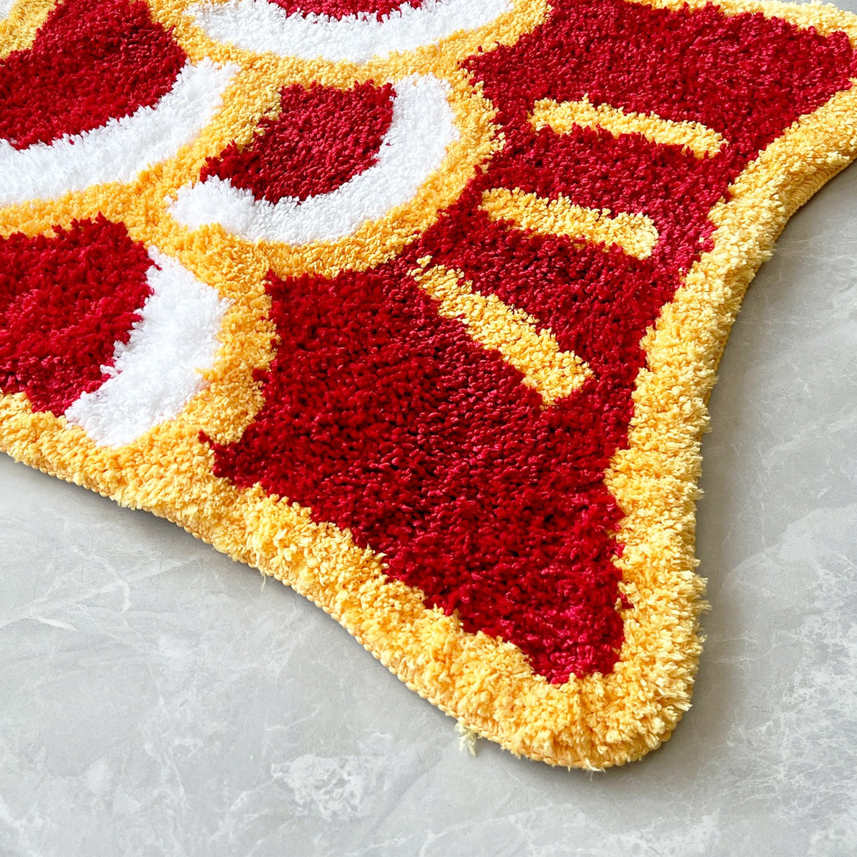 Feblilac Big Red Carp Tufted Bath Mat
