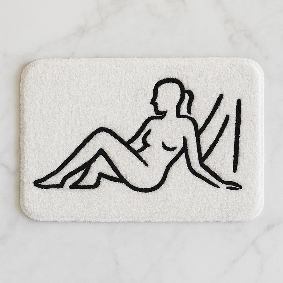 Line Art Figure Runner Mat