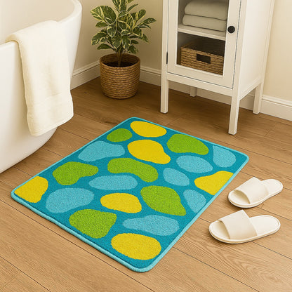 Feblilac Pool Waves Tufted Bath Mat