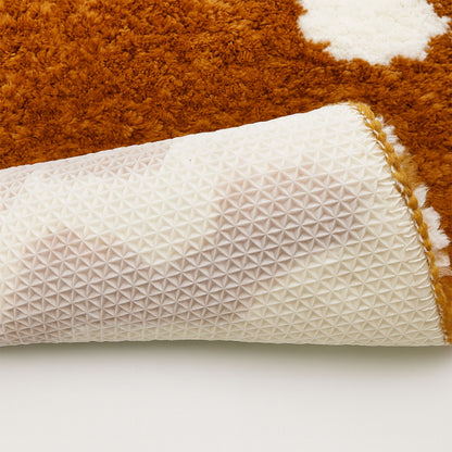 Feblilac Gingerbread Man Tufted Bath Mat