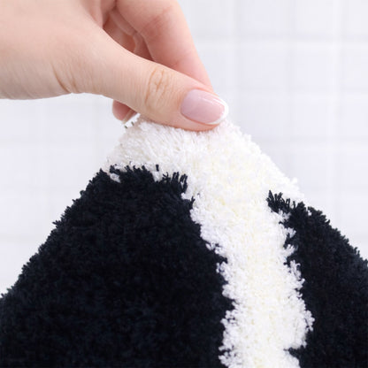 Feblilac Cool Black Cat Tufted Bath Mat