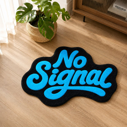 Feblilac No Signal Irregular Tufted Bath Mat