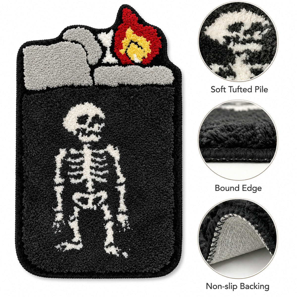 Feblilac Lighter Tufted Bath Mat