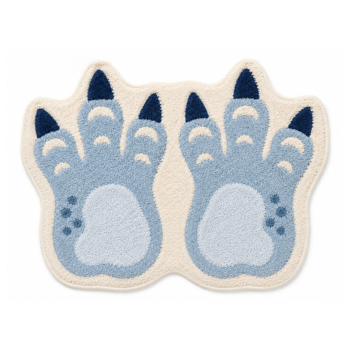 Feblilac Dinosaur Claws Tufted Bath Mat