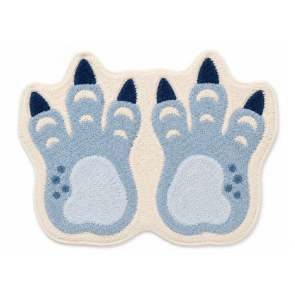 Feblilac Dinosaur Claws Tufted Bath Mat