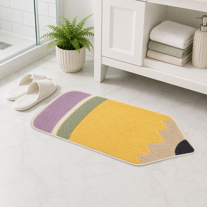 Feblilac Pencil Tufted Bath Mat