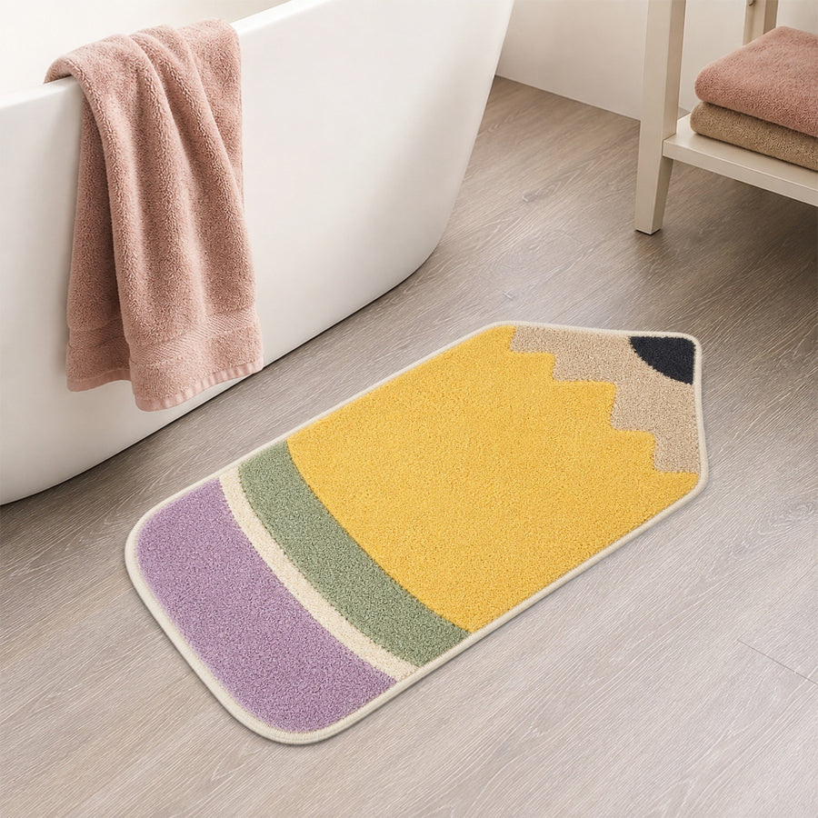 Feblilac Pencil Tufted Bath Mat