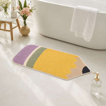 Feblilac Pencil Tufted Bath Mat