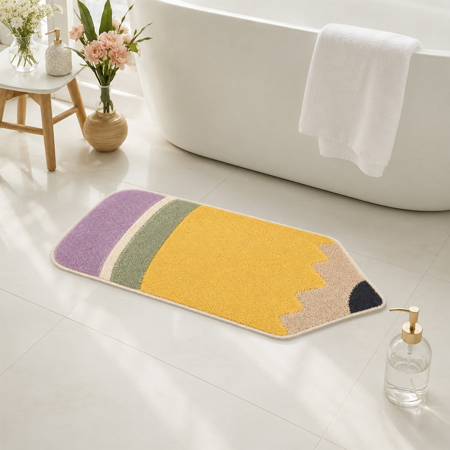 Feblilac Pencil Tufted Bath Mat