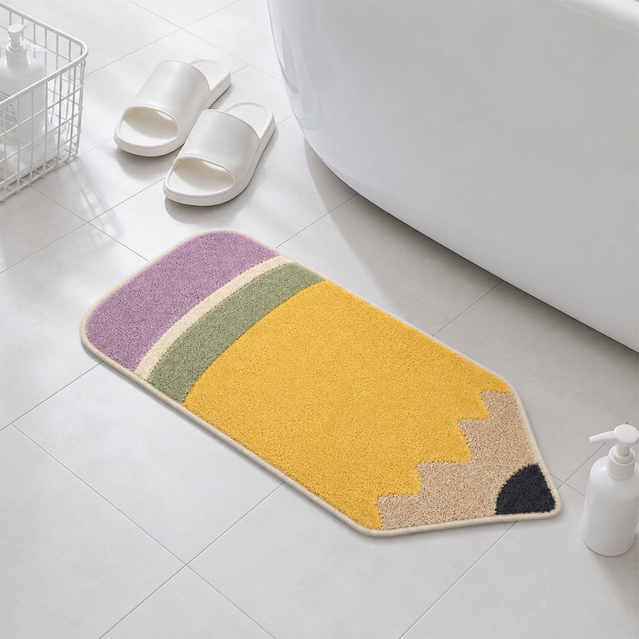 Feblilac Pencil Tufted Bath Mat