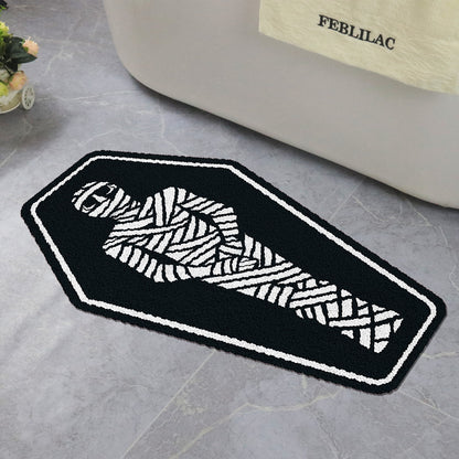 Feblilac Halloween Mummy Bath Mat