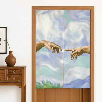 Feblilac Creation of Adam Door Curtain