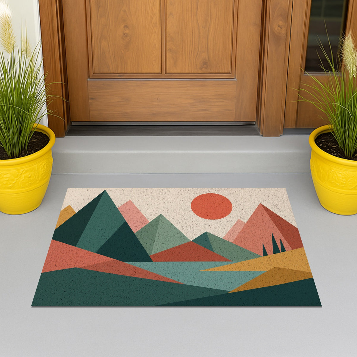 Feblilac Mountain Dive Door Curtain