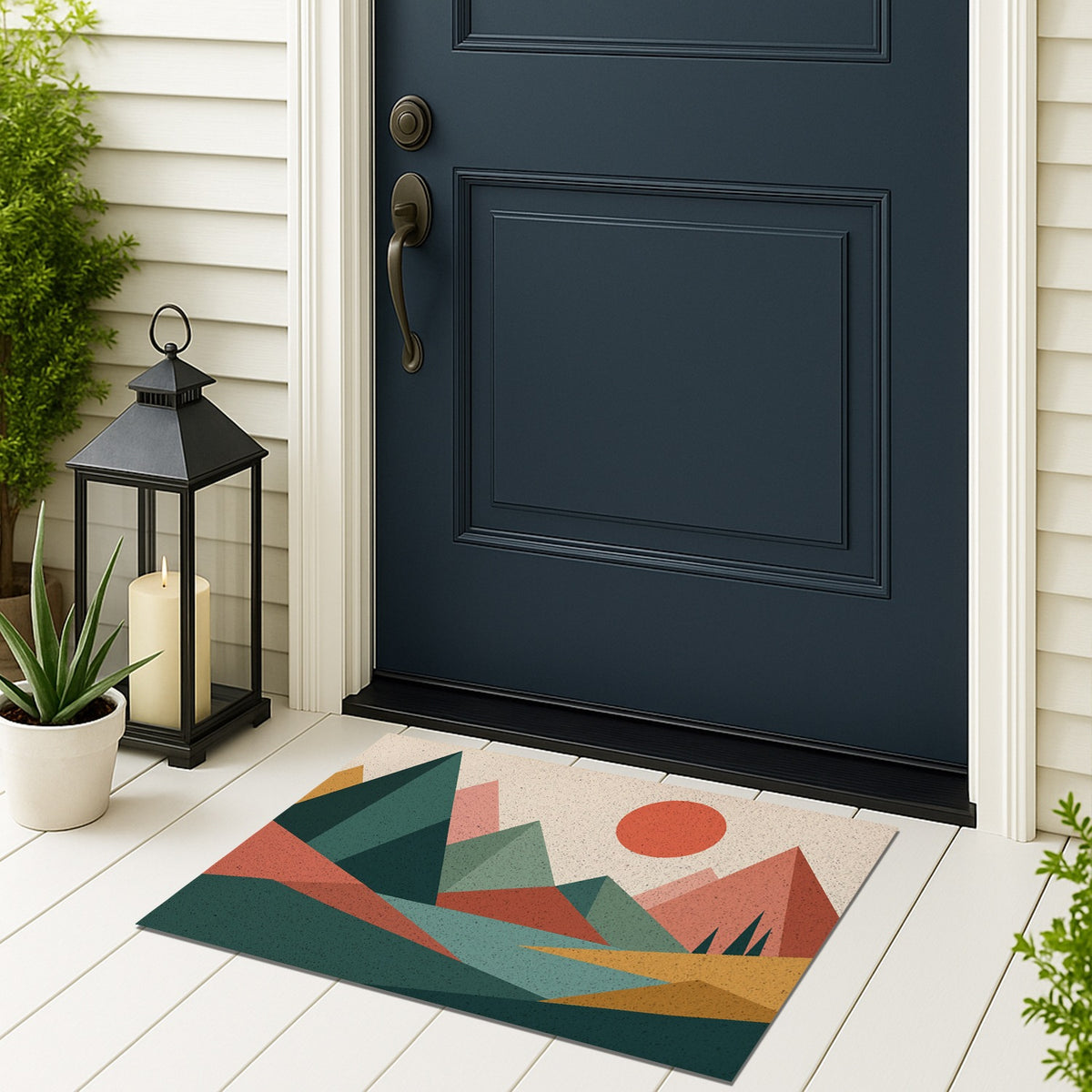 Feblilac Mountain Dive Door Curtain
