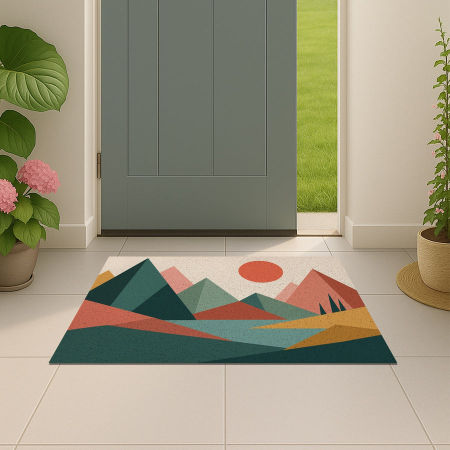 Feblilac Mountain Dive Door Curtain