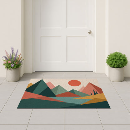 Feblilac Mountain Dive Door Curtain