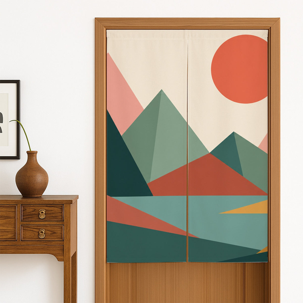 Feblilac Mountain Dive Door Curtain
